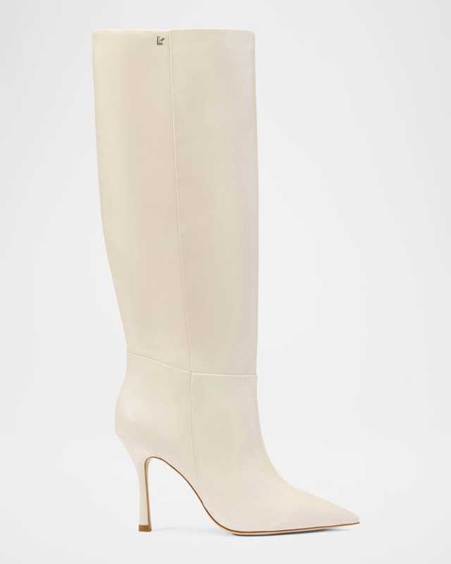 Kate Leather Stiletto Mid Boots